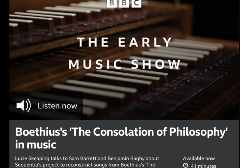 Screenshot of the BBC Radio 3 Early Music Show Podcast